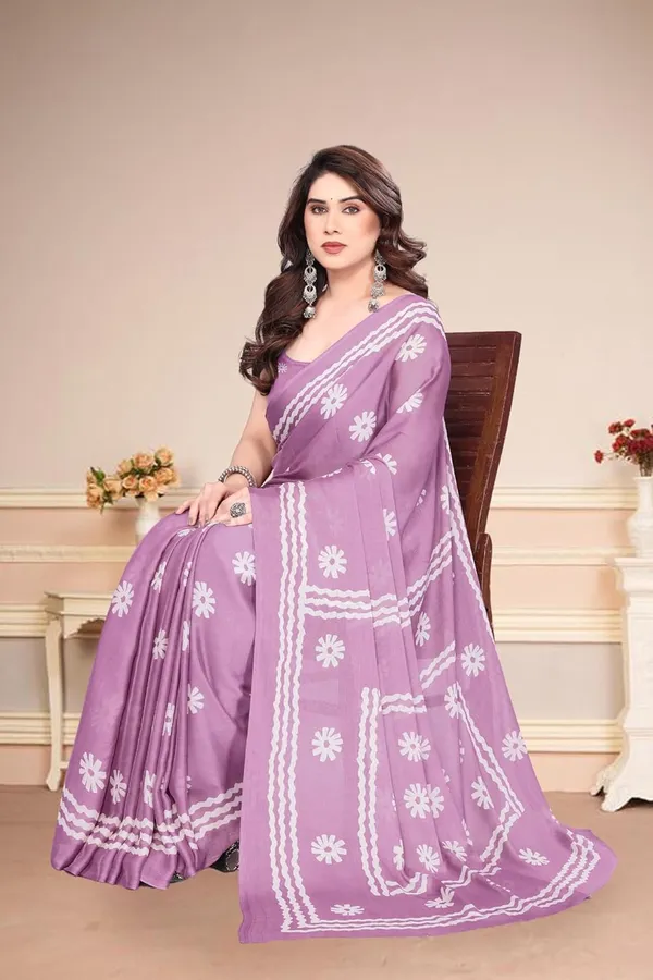 Dusty_Lavender_Polyester_Printed_Chiffon_Saree_For_Women