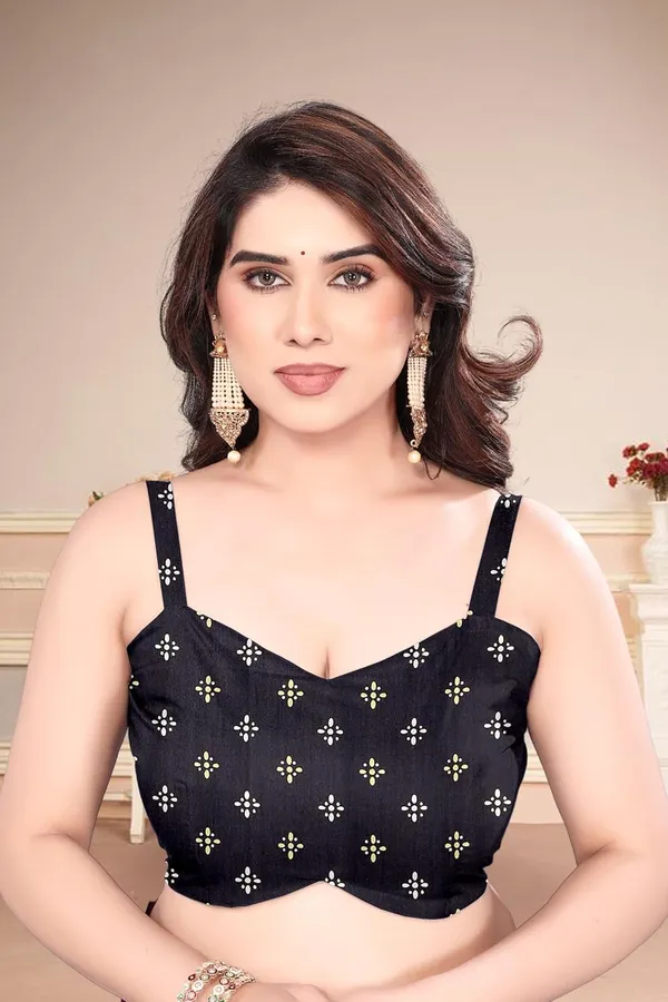 Black_Silk_Printed_Georgette_Saree_For_Women