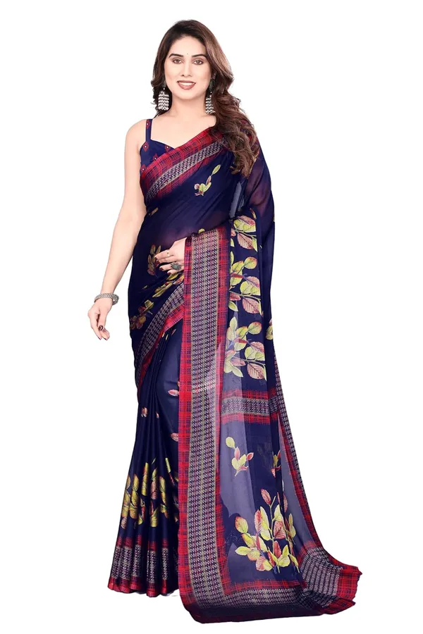 Navy_Polyester_Printed_Chiffon_Saree_For_Women