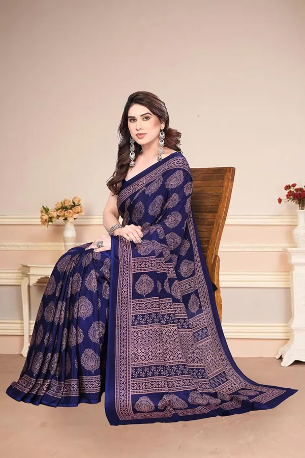 Navy_Blue_Polyester_Printed_Chiffon_Saree_For_Women