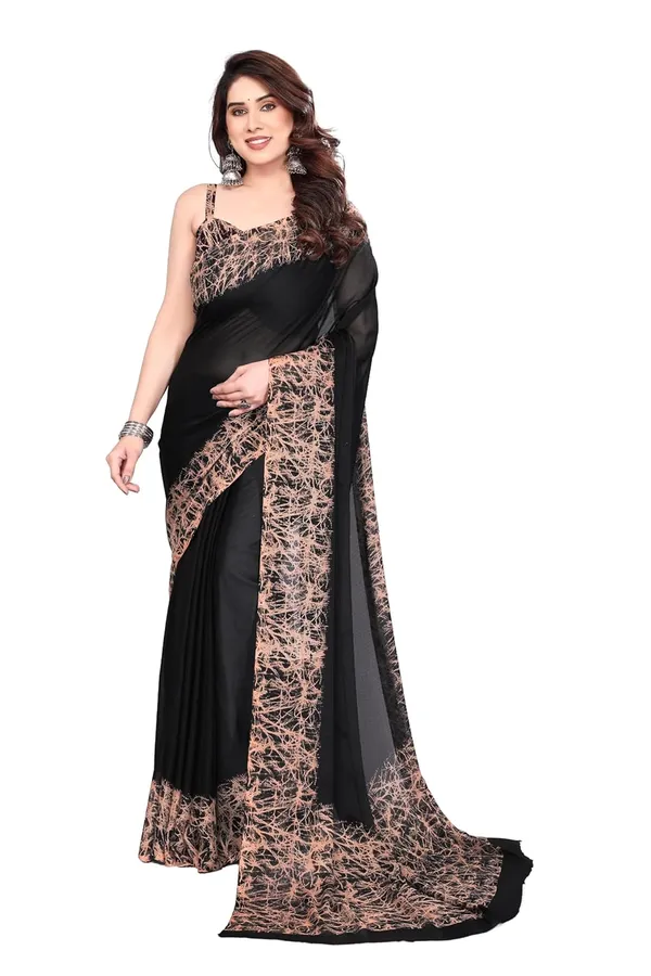 Black_Polyester_Plain_Chiffon_Saree_For_Women