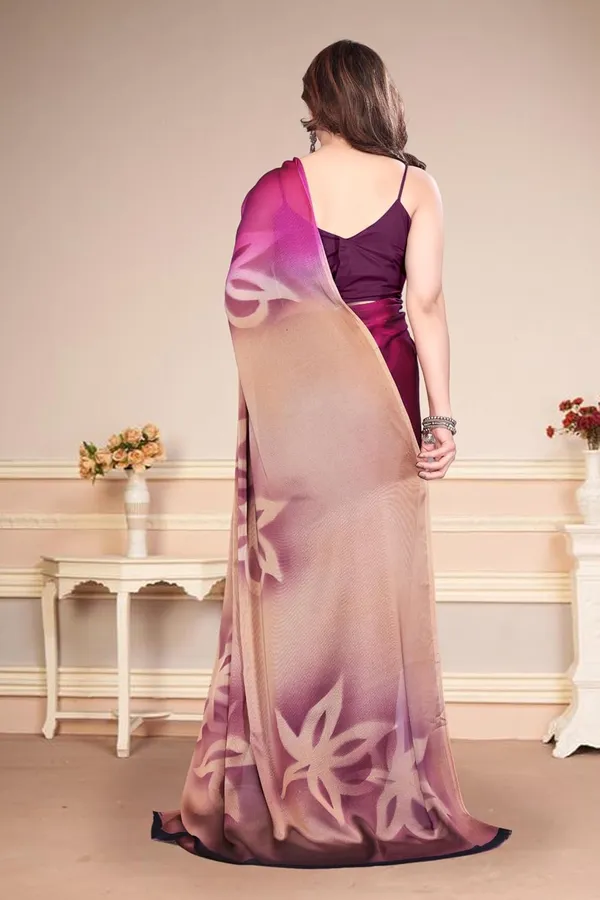 Dark_Pink_Polyester_Printed_Chiffon_Saree_For_Women