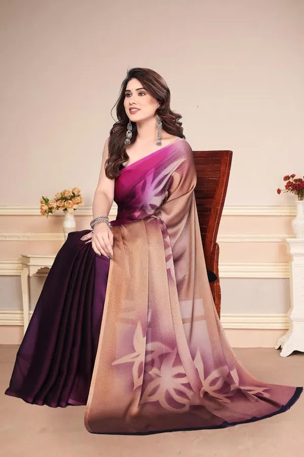 Dark_Pink_Polyester_Printed_Chiffon_Saree_For_Women