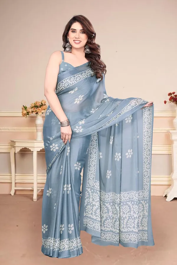 Grey_Polyester_Printed_Dola_Silk_Saree_For_Women
