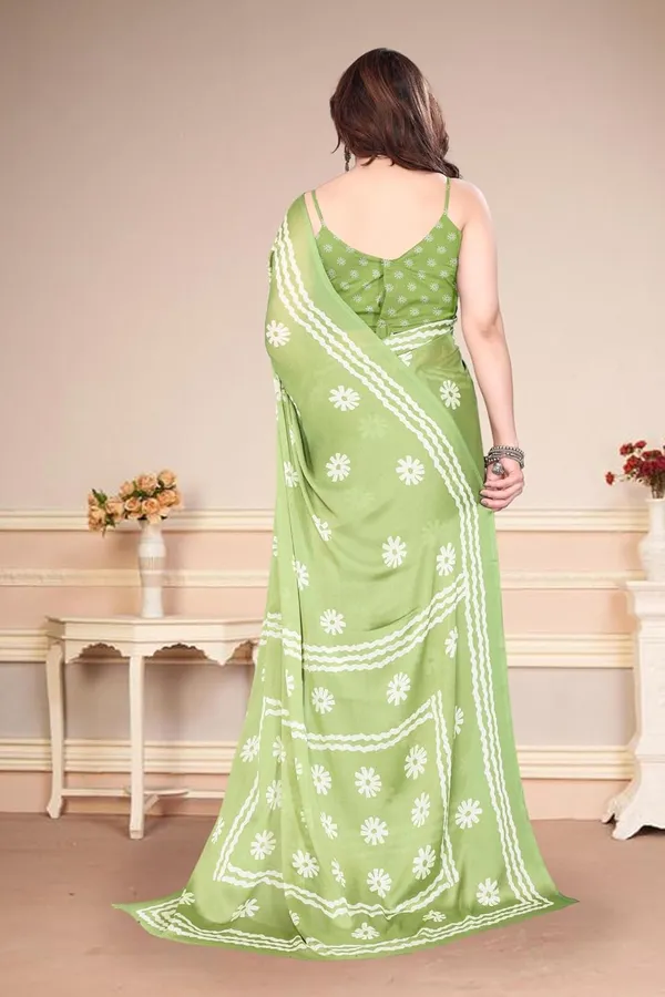Parrot_Green_Polyester_Printed_Chiffon_Saree_For_Women