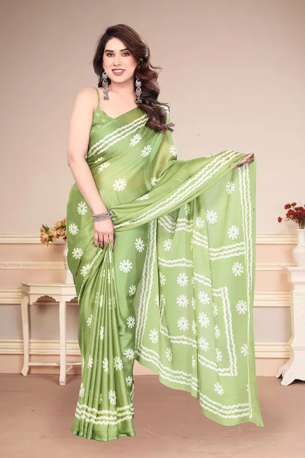 Parrot_Green_Polyester_Printed_Chiffon_Saree_For_Women