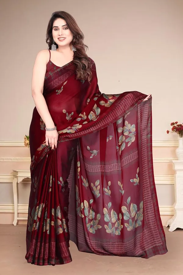 Maroon_Polyester_Printed_Chiffon_Saree_For_Women