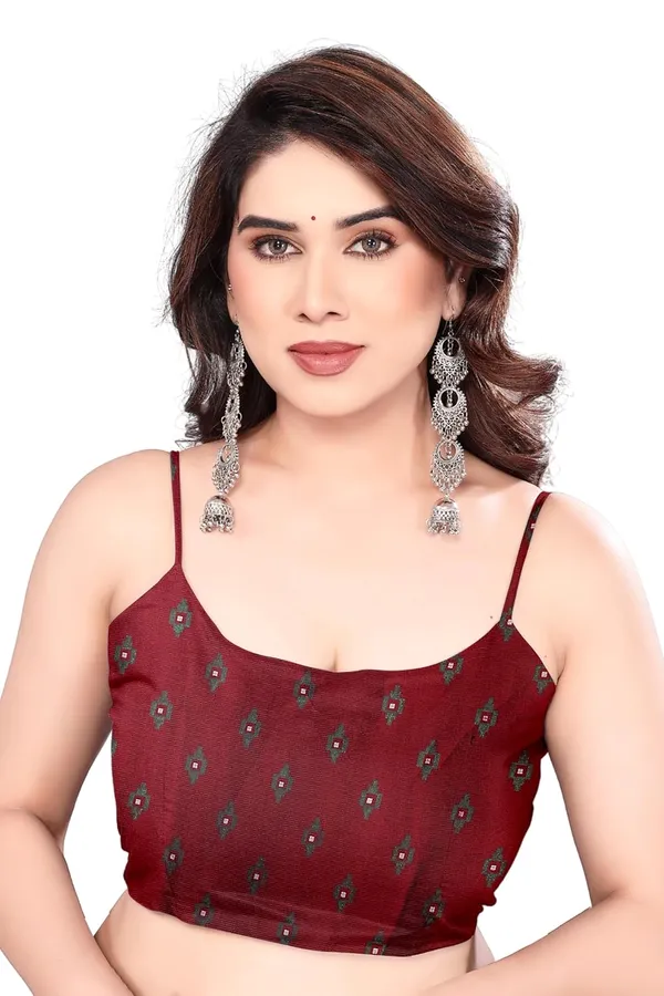 Maroon_Polyester_Printed_Chiffon_Saree_For_Women