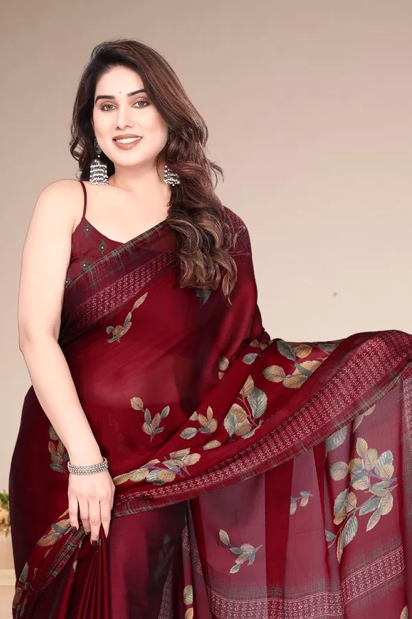 Maroon_Polyester_Printed_Chiffon_Saree_For_Women