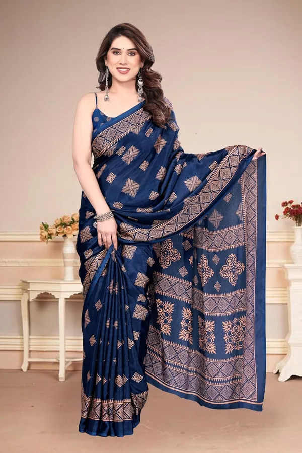 Navy_Blue_Polyester_Printed_Chiffon_Saree_For_Women
