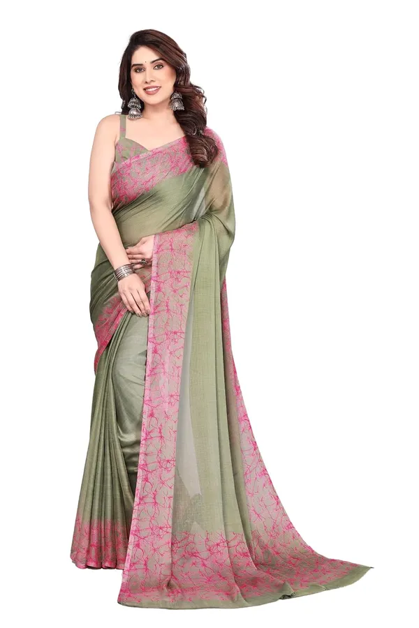 Pista_Green_Polyester_Plain_Chiffon_Saree_For_Women