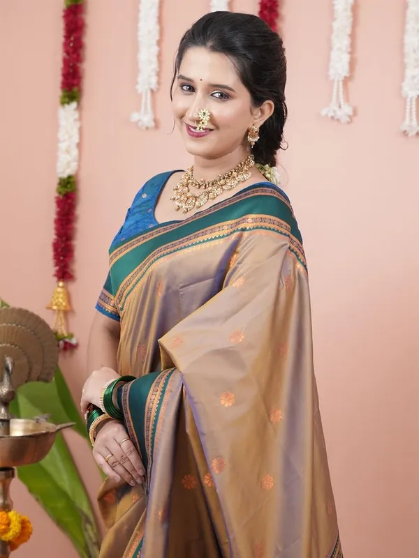 Beige_Silk_Paithani_Silk_Saree_For_Women