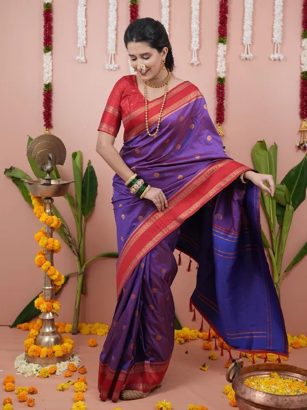 Purple_Silk_Paithani_Silk_Saree_For_Women