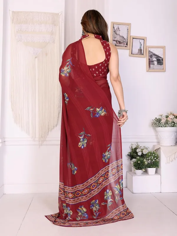 Maroon_Polyester_Printed_Chiffon_Saree_For_Women