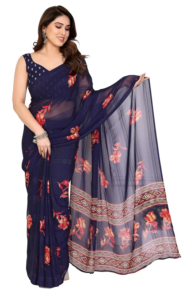 Navy_Polyester_Zari_Chiffon_Saree_For_Women