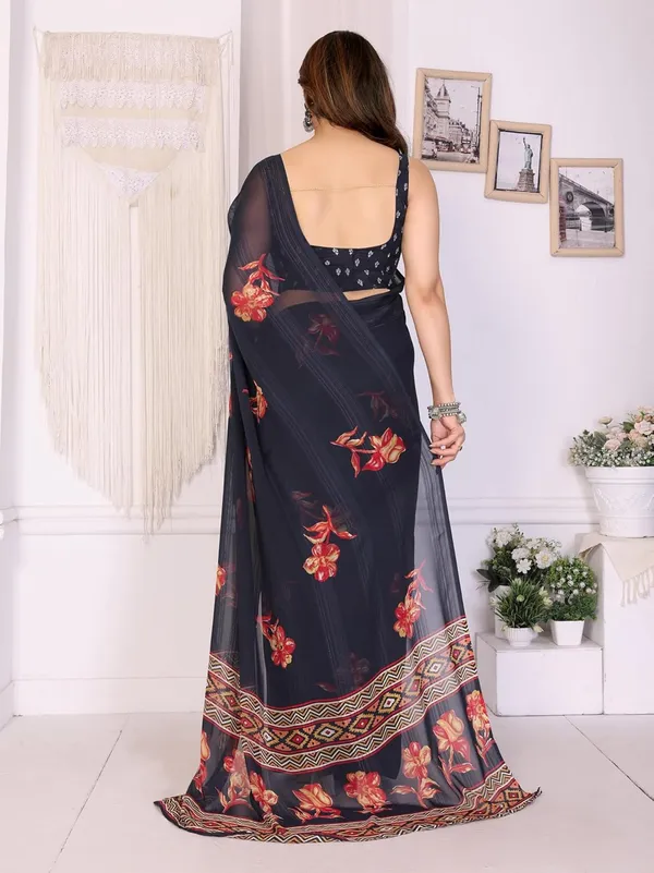 Black_Polyester_Zari_Chiffon_Saree_For_Women