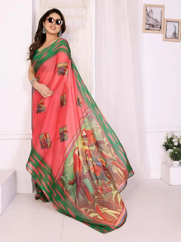 Multicolour_Chiffon_Printed_Chiffon_Saree_For_Women