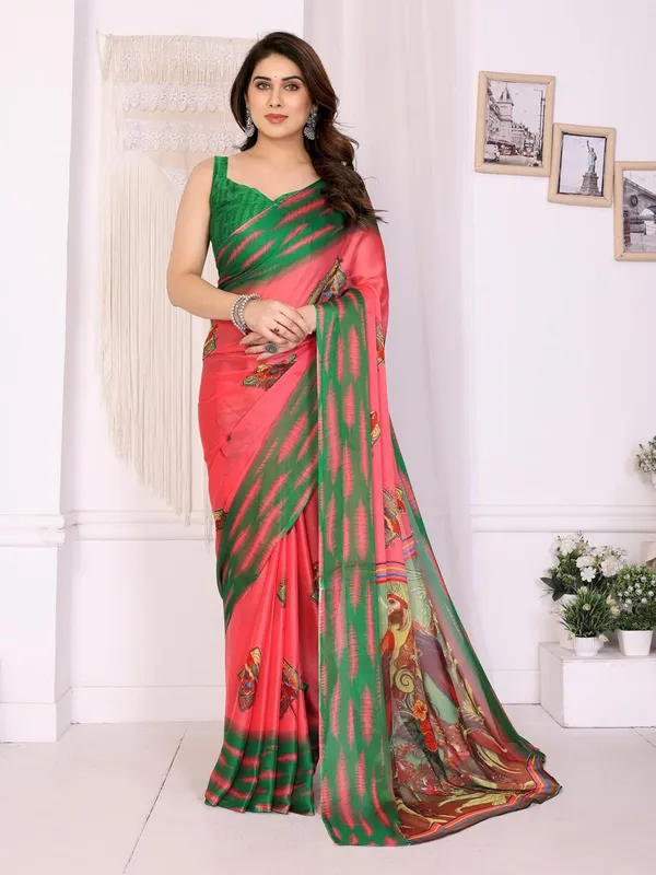 Multicolour_Chiffon_Printed_Chiffon_Saree_For_Women