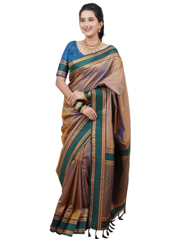 Beige_Silk_Paithani_Silk_Saree_For_Women