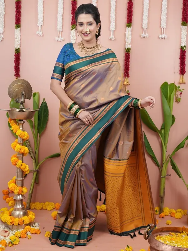 Beige_Silk_Paithani_Silk_Saree_For_Women