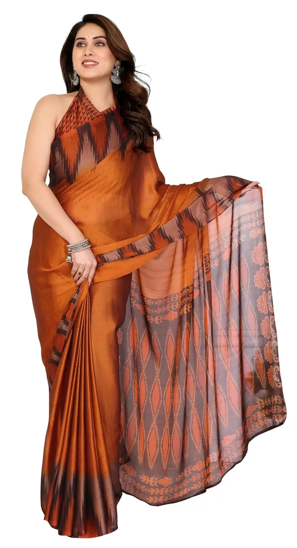 Orange_Chiffon_Printed_Chiffon_Saree_For_Women