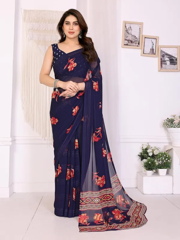 Navy_Polyester_Zari_Chiffon_Saree_For_Women