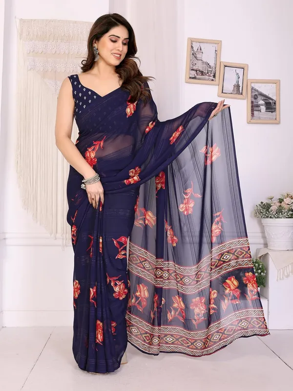 Navy_Polyester_Zari_Chiffon_Saree_For_Women