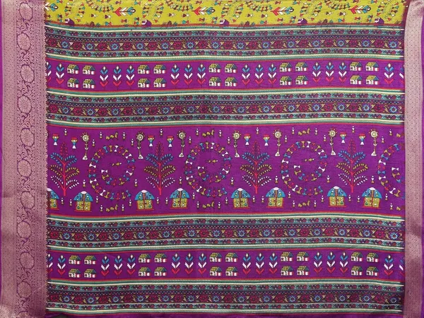 Mehendi_Green_Cotton_Blend_Printed_Dola_Silk_Saree_For_Women