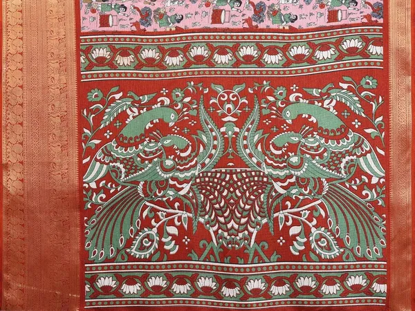 Pink_Cotton_Blend_Printed_Dola_Silk_Saree_For_Women