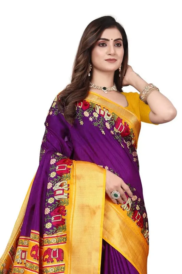 Multicolor_Cotton_Silk_Digital_Printed_Saree_For_Women