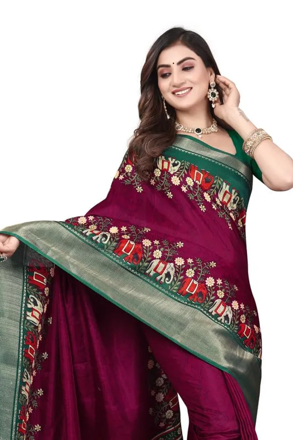 Maroon_Cotton_Silk_Digital_Printed_Saree_For_Women