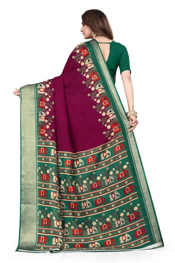 Maroon_Cotton_Silk_Digital_Printed_Saree_For_Women