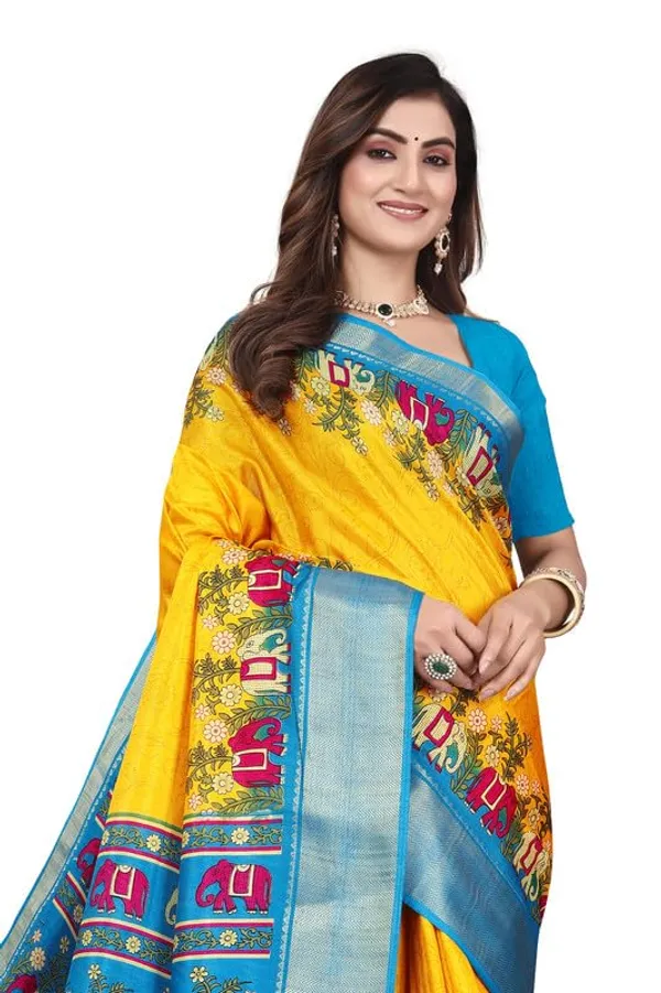 Yellow_Cotton_Silk_Digital_Printed_Saree_For_Women
