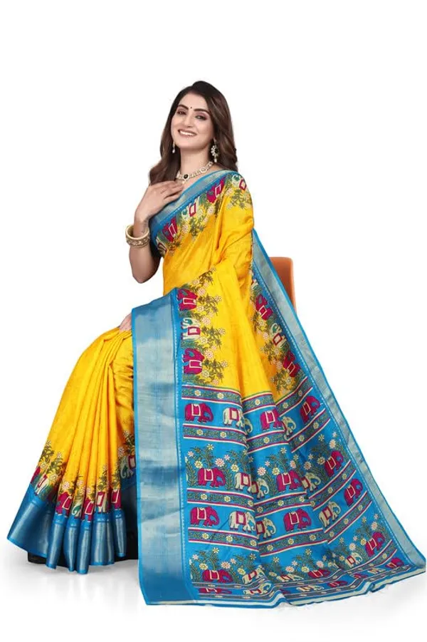 Yellow_Cotton_Silk_Digital_Printed_Saree_For_Women