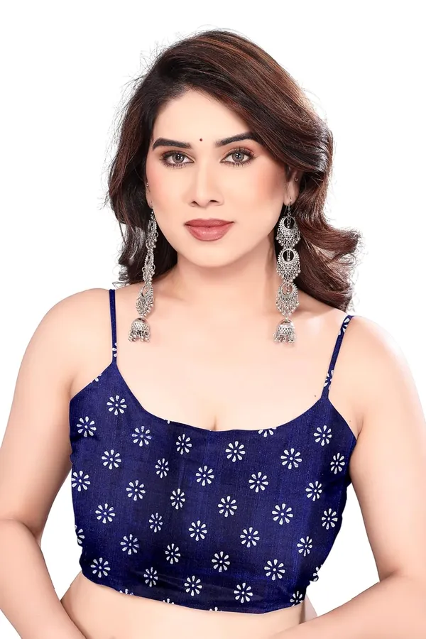 Sea_Green_And_Navy_Blue_Silk_Printed_Dola_Silk_Saree_For_Women