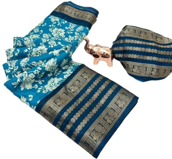 Teal_Silk_Bandhani_Dola_Silk_Saree_For_Women