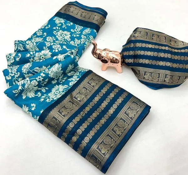 Teal_Silk_Bandhani_Dola_Silk_Saree_For_Women