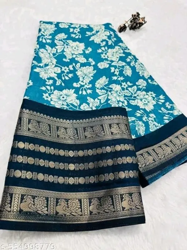 Teal_Silk_Bandhani_Dola_Silk_Saree_For_Women