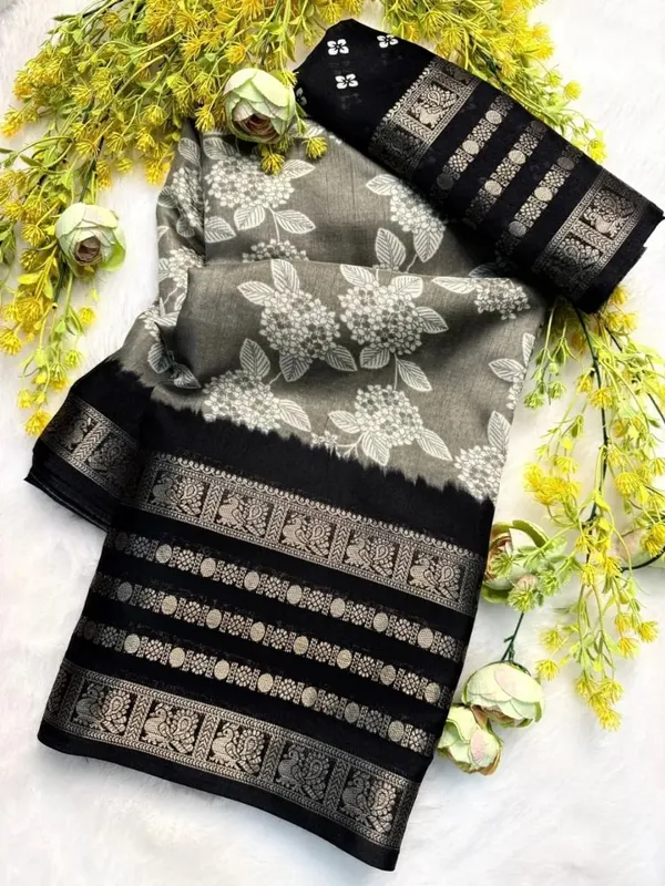 Light_Grey_Silk_Bandhani_Dola_Silk_Saree_For_Women