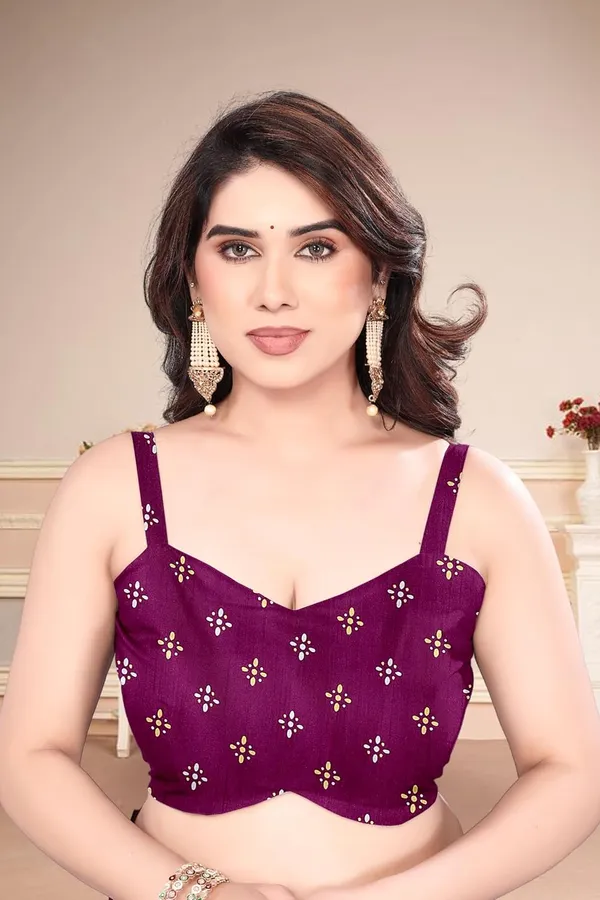 Wine_Silk_Printed_Dola_Silk_Saree_For_Women