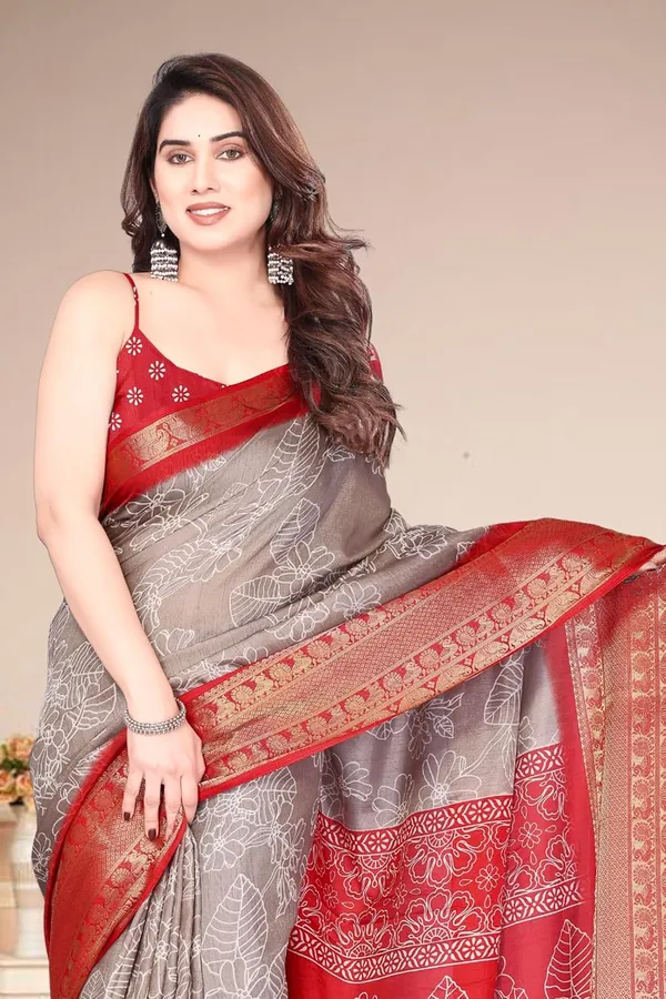 Dusty_Beige_Silk_Printed_Dola_Silk_Saree_For_Women