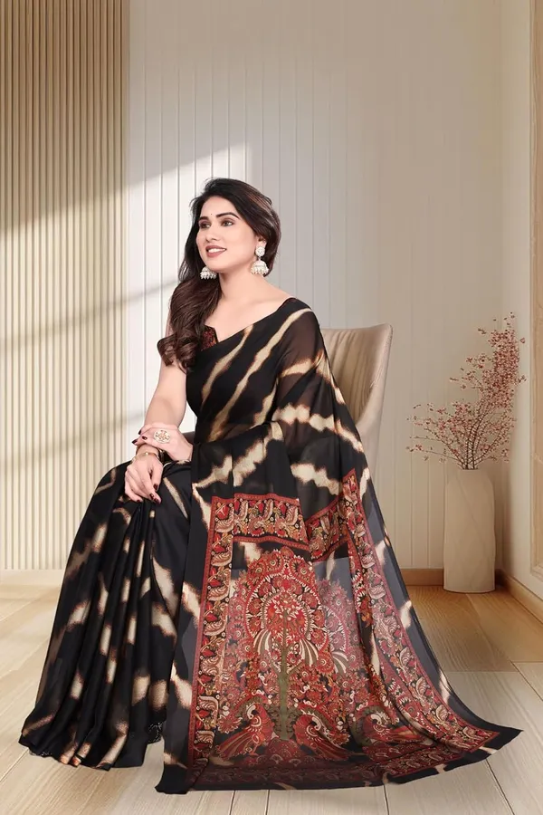 Black_Chiffon_Printed_Chiffon_Saree_For_Women