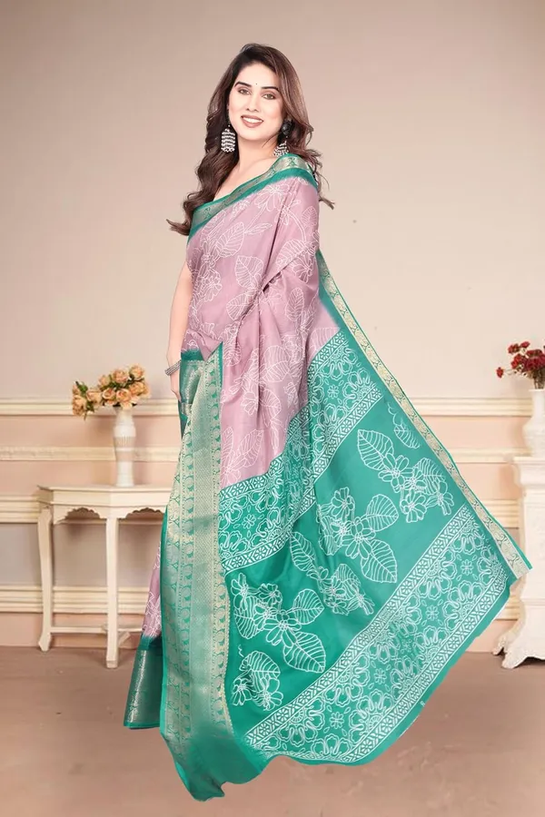 Dusty_Pink_Cotton_Blend_Narayanpet_Cotton_Silk_Saree_For_Women