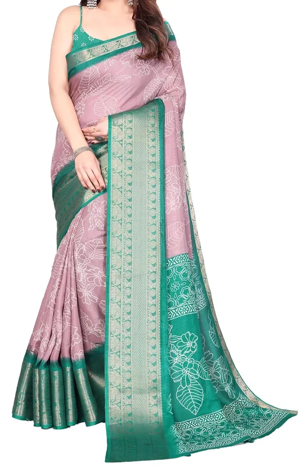 Dusty_Pink_Cotton_Blend_Narayanpet_Cotton_Silk_Saree_For_Women