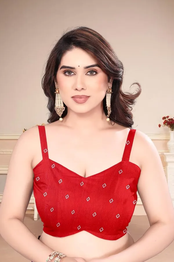 Red_Silk_Bandhani_Marshmallow_Saree_For_Women