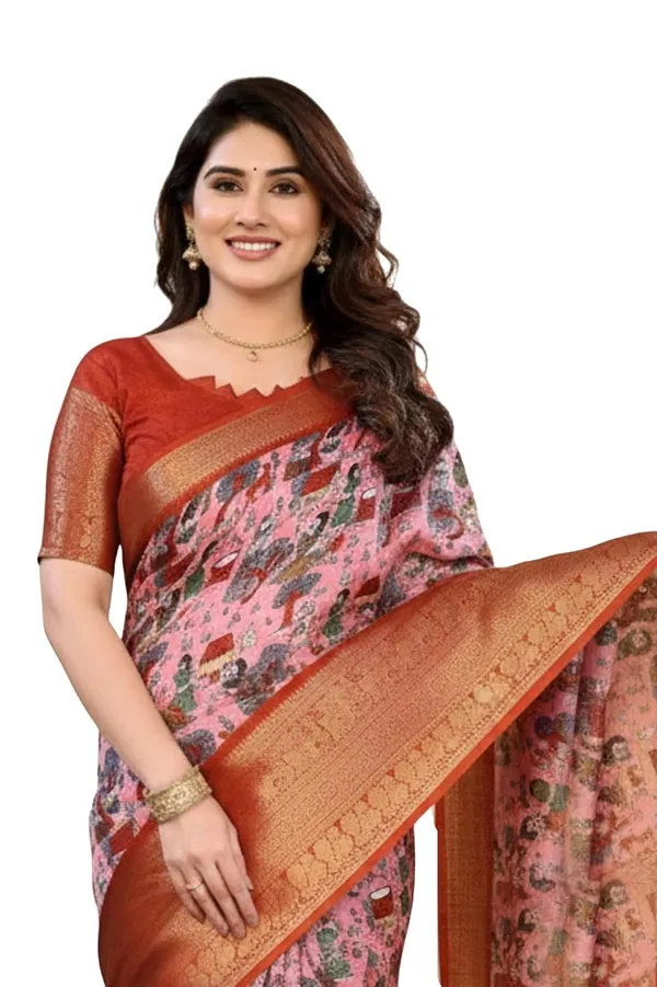 Pink_Silk_Printed_Dola_Silk_Saree_For_Women