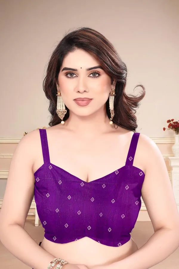 Violet_Silk_Bandhani_Marshmallow_Saree_For_Women
