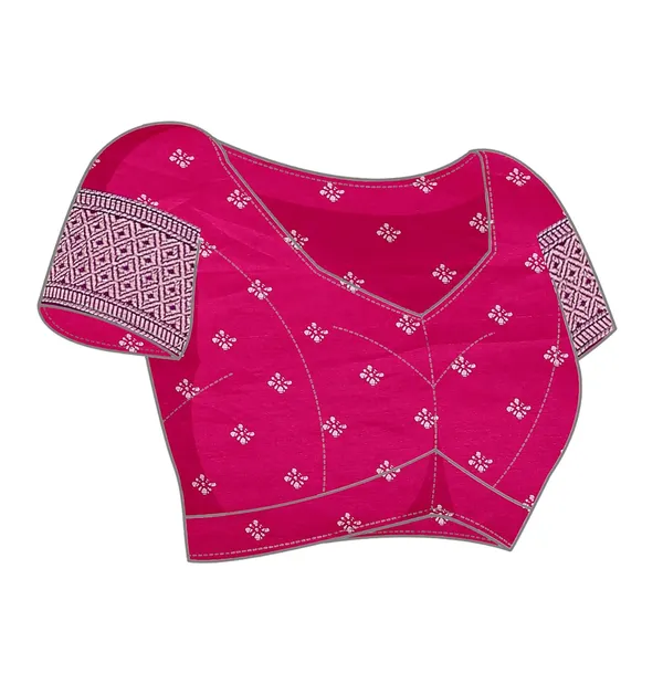 Pink_Dola_Silk_Kalamkari_Print_Saree_For_Women