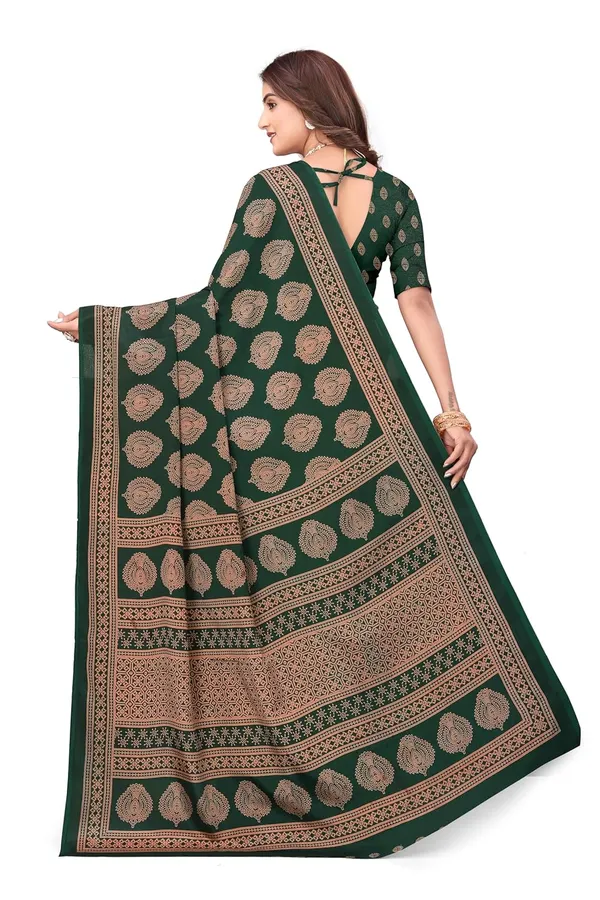 Green_Dola_Silk_Print_Saree_For_Women