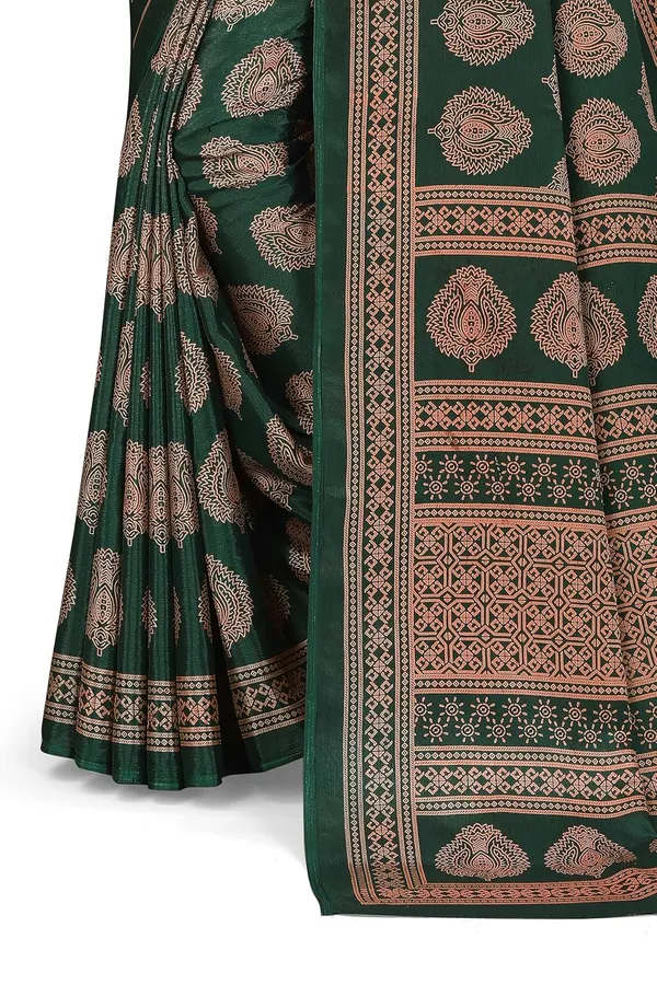 Green_Dola_Silk_Print_Saree_For_Women